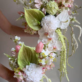 Sonder Wedding Bouquet - Strawberry Matcha - Premium Artificial Wedding Flowers by Sonder & Stone Boutique
