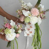 Sonder Wedding Bouquet - Strawberry Matcha (calla lilies) - Premium Artificial Wedding Flowers by Sonder & Stone Boutique