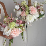 Sonder Wedding Bouquet - Strawberry Matcha (calla lilies) - Premium Artificial Wedding Flowers by Sonder & Stone Boutique