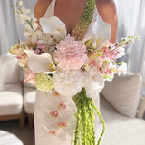 Sonder Wedding Bouquet - Strawberry Matcha (calla lilies) - Premium Artificial Wedding Flowers by Sonder & Stone Boutique