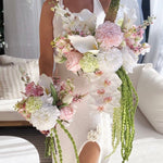 Sonder Wedding Bouquet - Strawberry Matcha (calla lilies) - Premium Artificial Wedding Flowers by Sonder & Stone Boutique