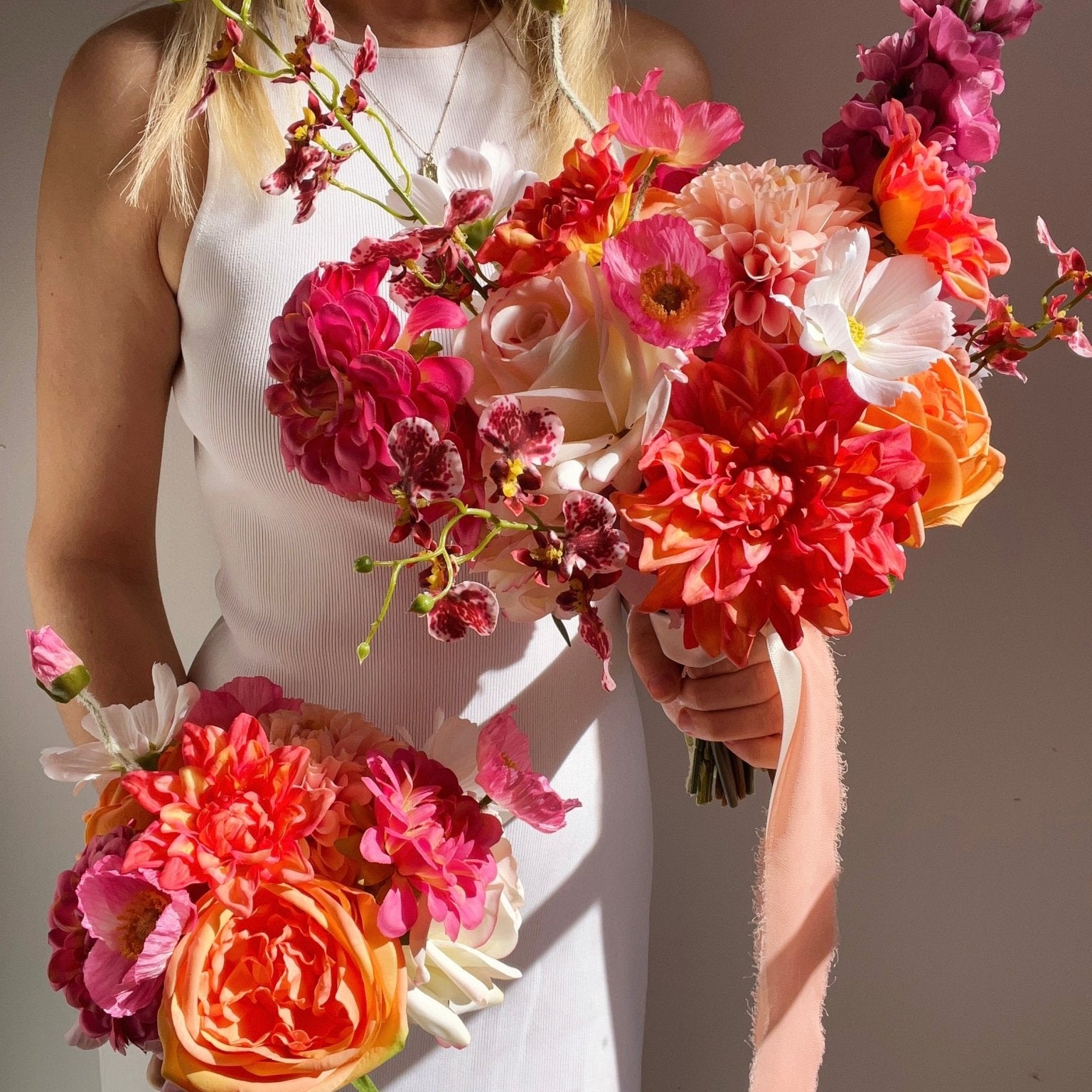 Sonder Wedding Bouquet - Sunset Muse - Sonder + Stone Boutique Artificial Wedding Flowers