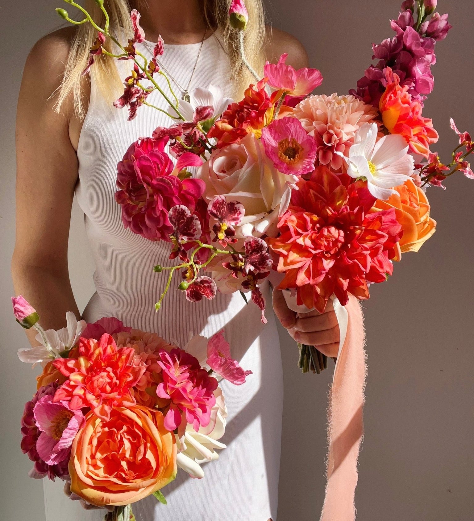 Sonder Wedding Bouquet - Sunset Muse - Sonder + Stone Boutique Artificial Wedding Flowers