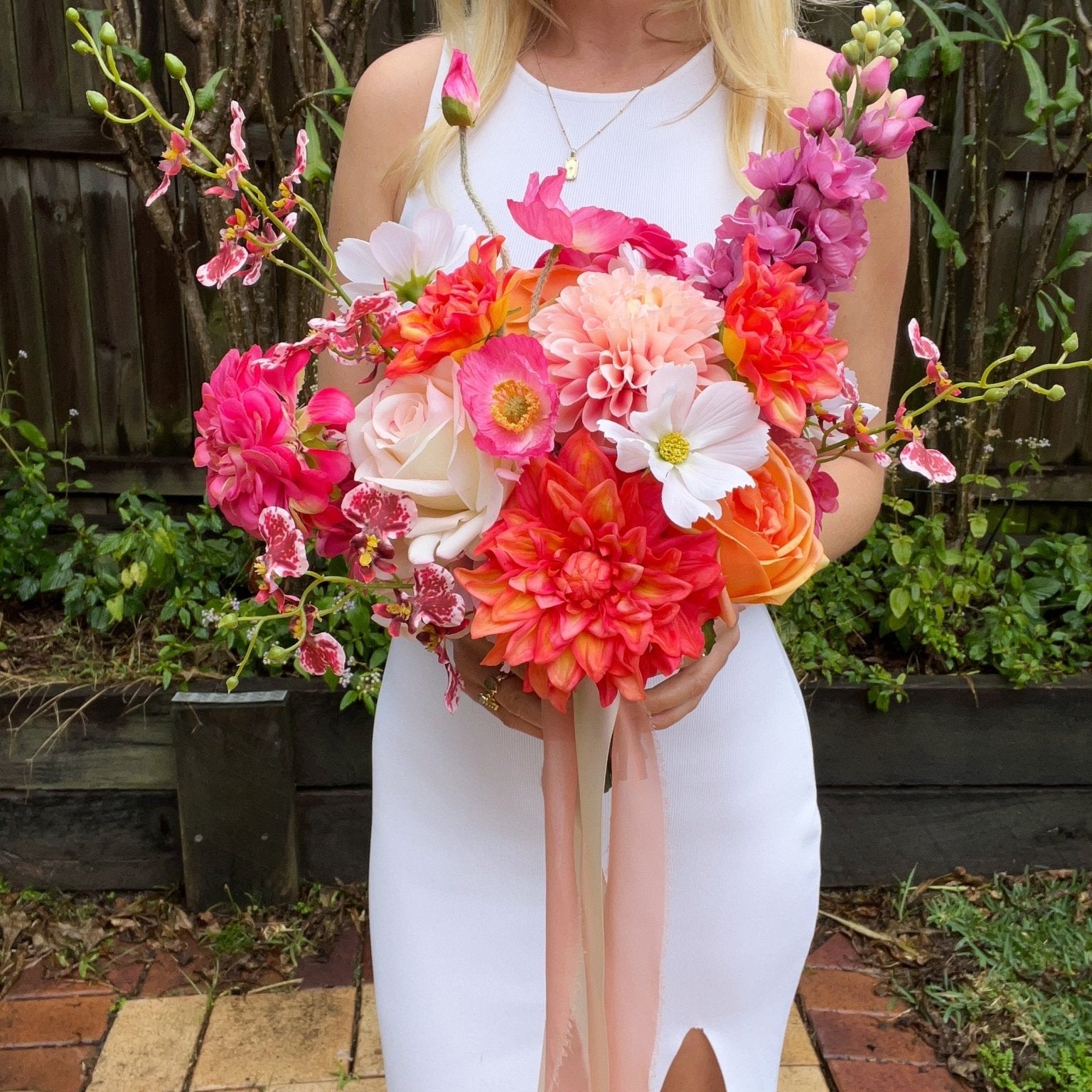 Sonder Wedding Bouquet - Sunset Muse - Sonder + Stone Boutique Artificial Wedding Flowers
