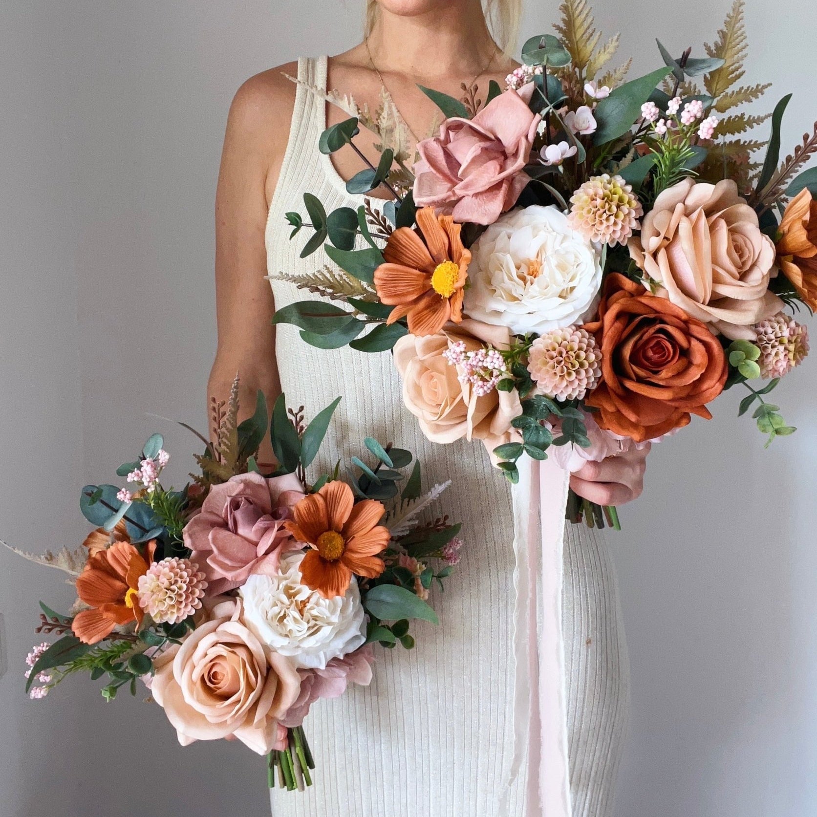 Sonder Wedding Bouquet - Terracotta Bloom - Sonder + Stone Boutique Artificial Wedding Flowers