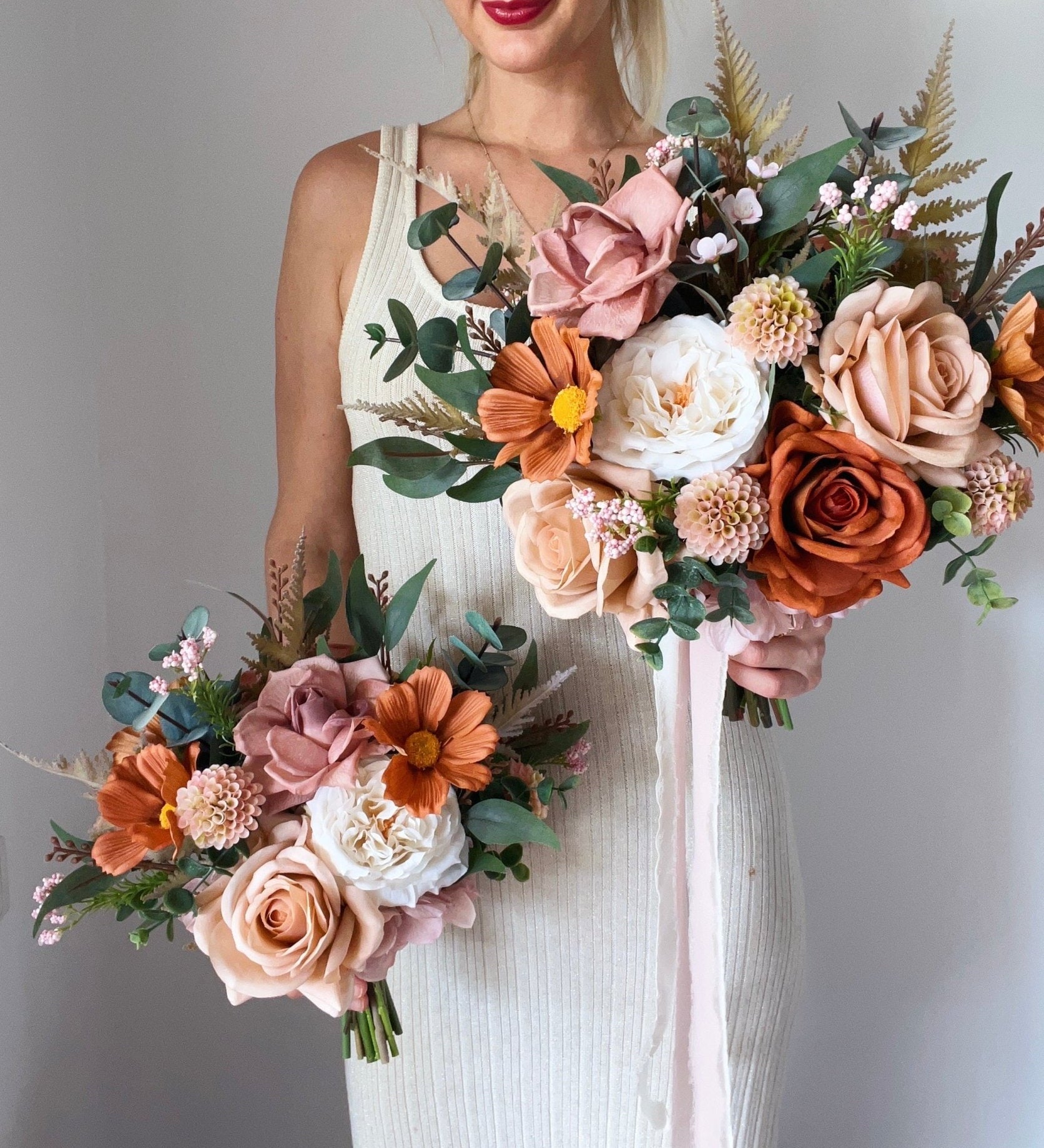 Sonder Wedding Bouquet - Terracotta Bloom - Sonder + Stone Boutique Artificial Wedding Flowers