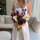 Sonder Wedding Bouquet - The Modernist (burgundy edit) - Premium Artificial Wedding Flowers by Sonder & Stone Boutique