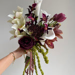 Sonder Wedding Bouquet - The Modernist (burgundy edit) - Premium Artificial Wedding Flowers by Sonder & Stone Boutique