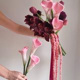 Sonder Wedding Bouquet - The Modernist (burgundy pink) - Premium Artificial Wedding Flowers by Sonder + Stone Boutique