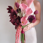 Sonder Wedding Bouquet - The Modernist (burgundy pink) - Premium Artificial Wedding Flowers by Sonder + Stone Boutique