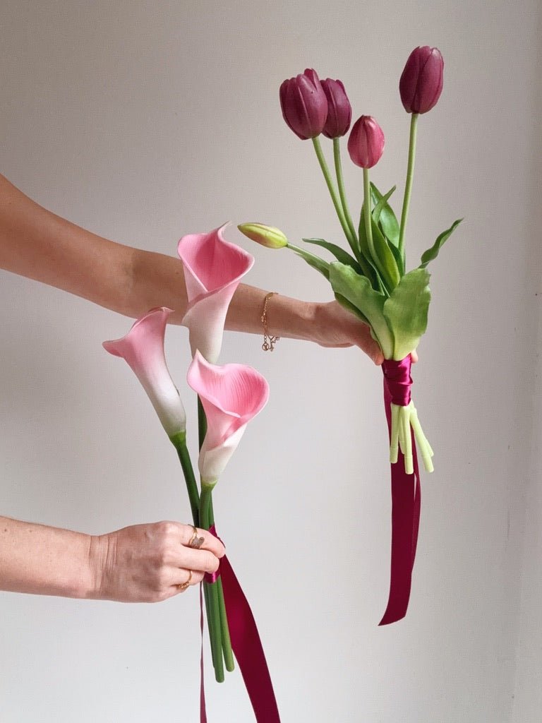 Sonder Wedding Bouquet - The Modernist (burgundy pink) - Premium Artificial Wedding Flowers by Sonder + Stone Boutique