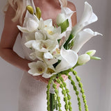 Sonder Wedding Bouquet - The Modernist (white) - Premium Artificial Wedding Flowers by Sonder + Stone Boutique
