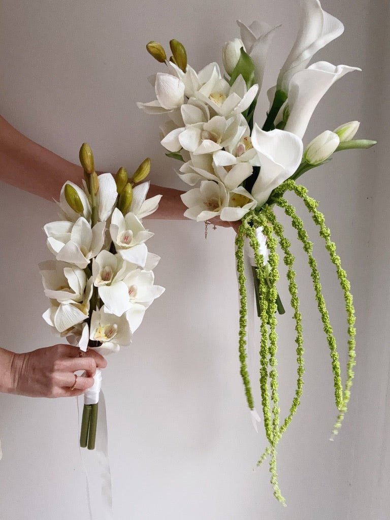 Sonder Wedding Bouquet - The Modernist (white) - Premium Artificial Wedding Flowers by Sonder + Stone Boutique