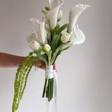 Sonder Wedding Bouquet - The Modernist (white) - Premium Artificial Wedding Flowers by Sonder + Stone Boutique
