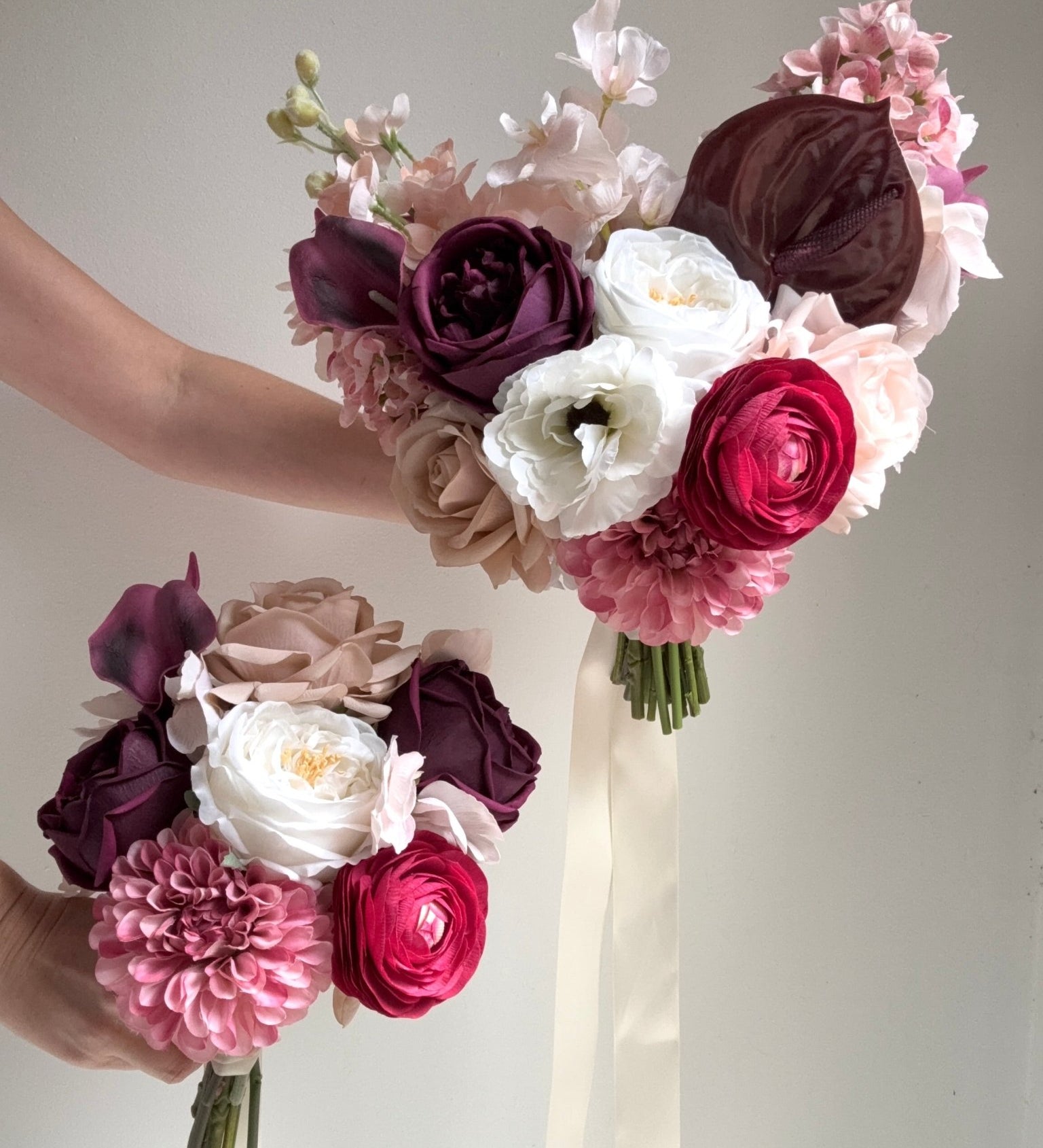 Sonder Wedding Bouquet - Velvet Muse - Premium Artificial Wedding Flowers by Sonder + Stone Boutique