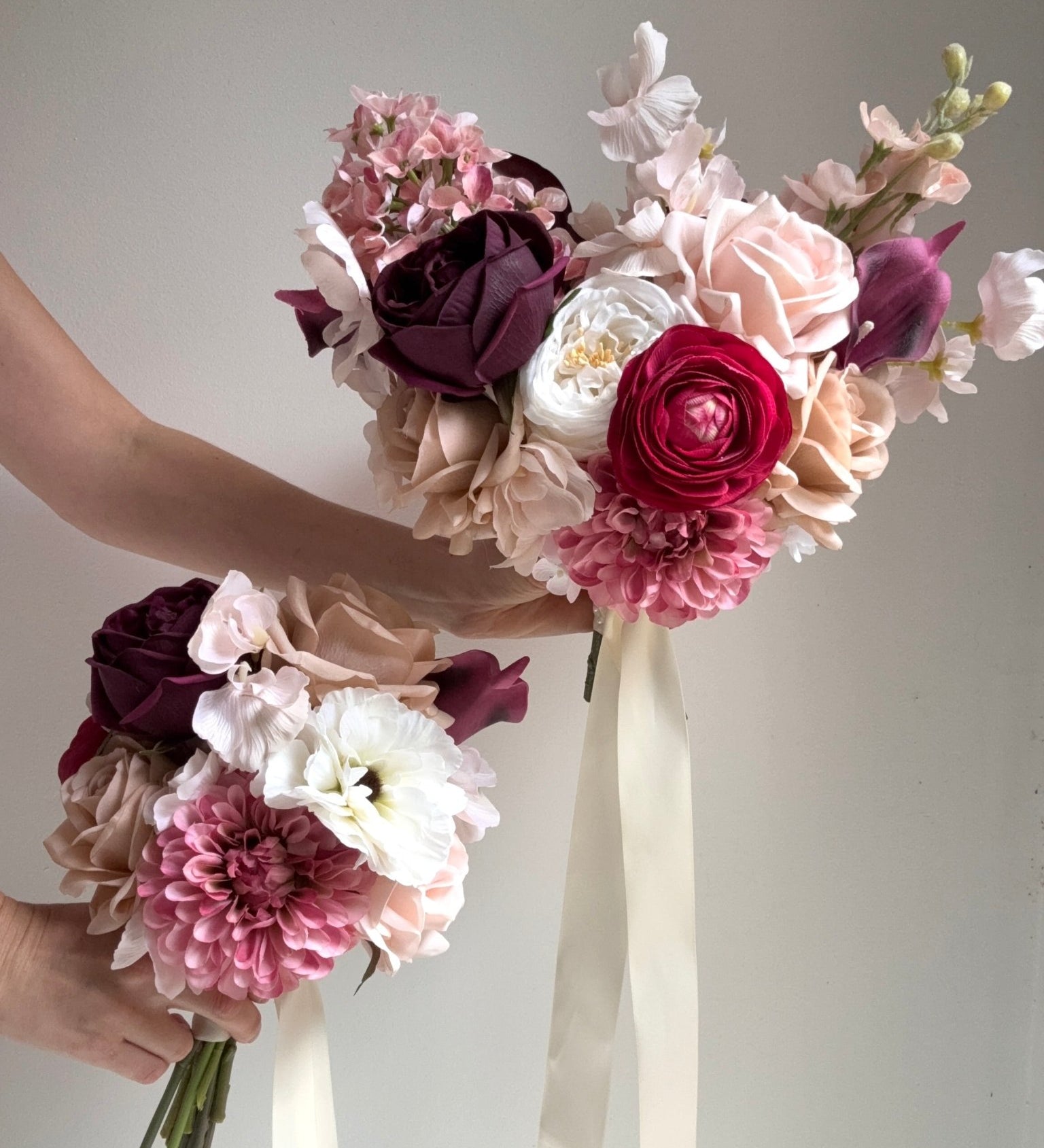 Sonder Wedding Bouquet - Velvet Muse - Premium Artificial Wedding Flowers by Sonder + Stone Boutique