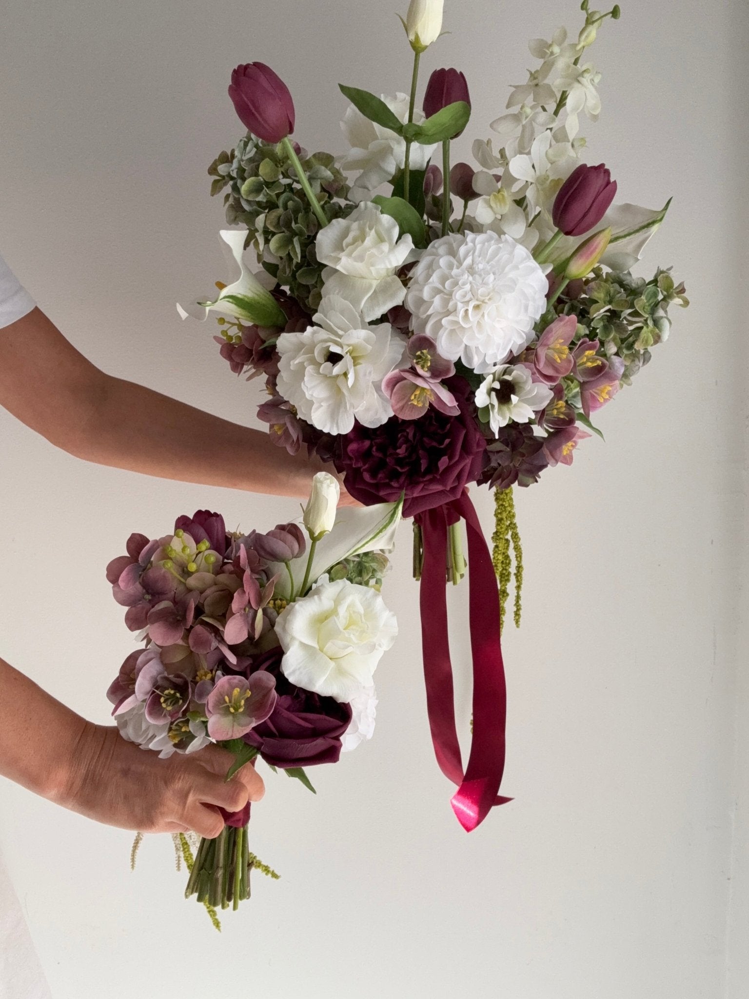 Sonder Wedding Bouquet - Velvet Plum - Premium Artificial Wedding Flowers by Sonder + Stone Boutique