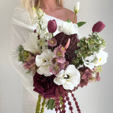 Sonder Wedding Bouquet - Velvet Plum - Premium Artificial Wedding Flowers by Sonder + Stone Boutique