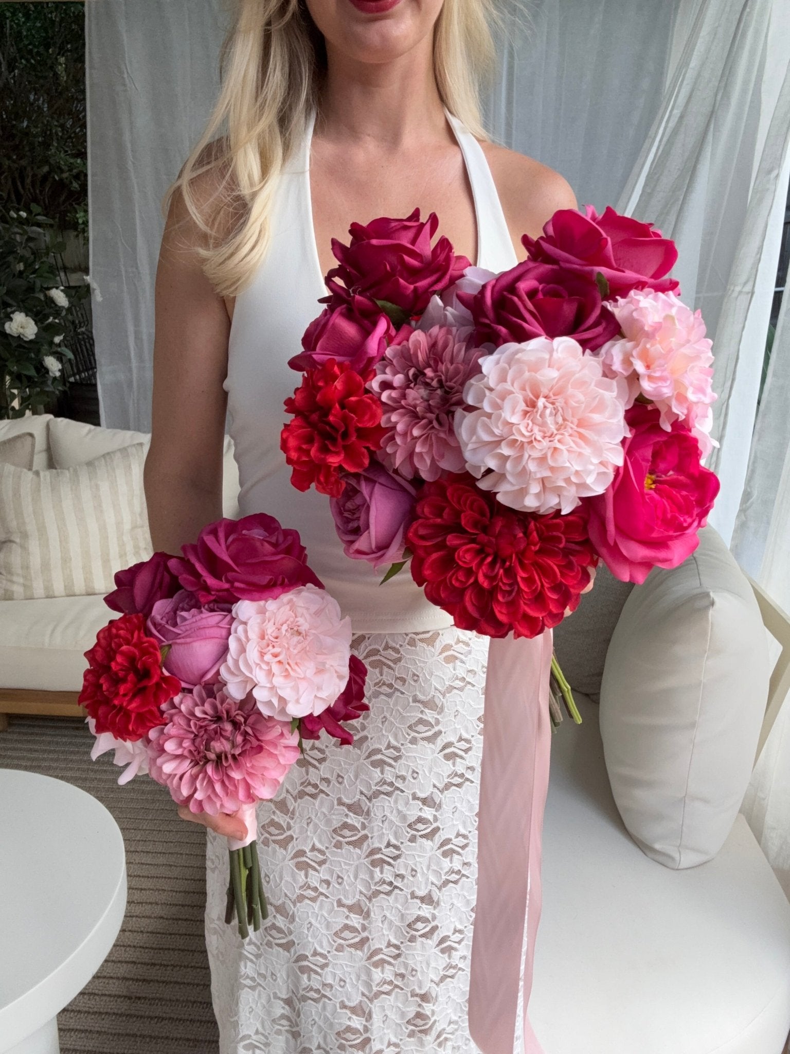 Sonder Wedding Bouquet - Very Cherry - Premium Artificial Wedding Flowers by Sonder & Stone Boutique