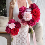 Sonder Wedding Bouquet - Very Cherry - Premium Artificial Wedding Flowers by Sonder & Stone Boutique