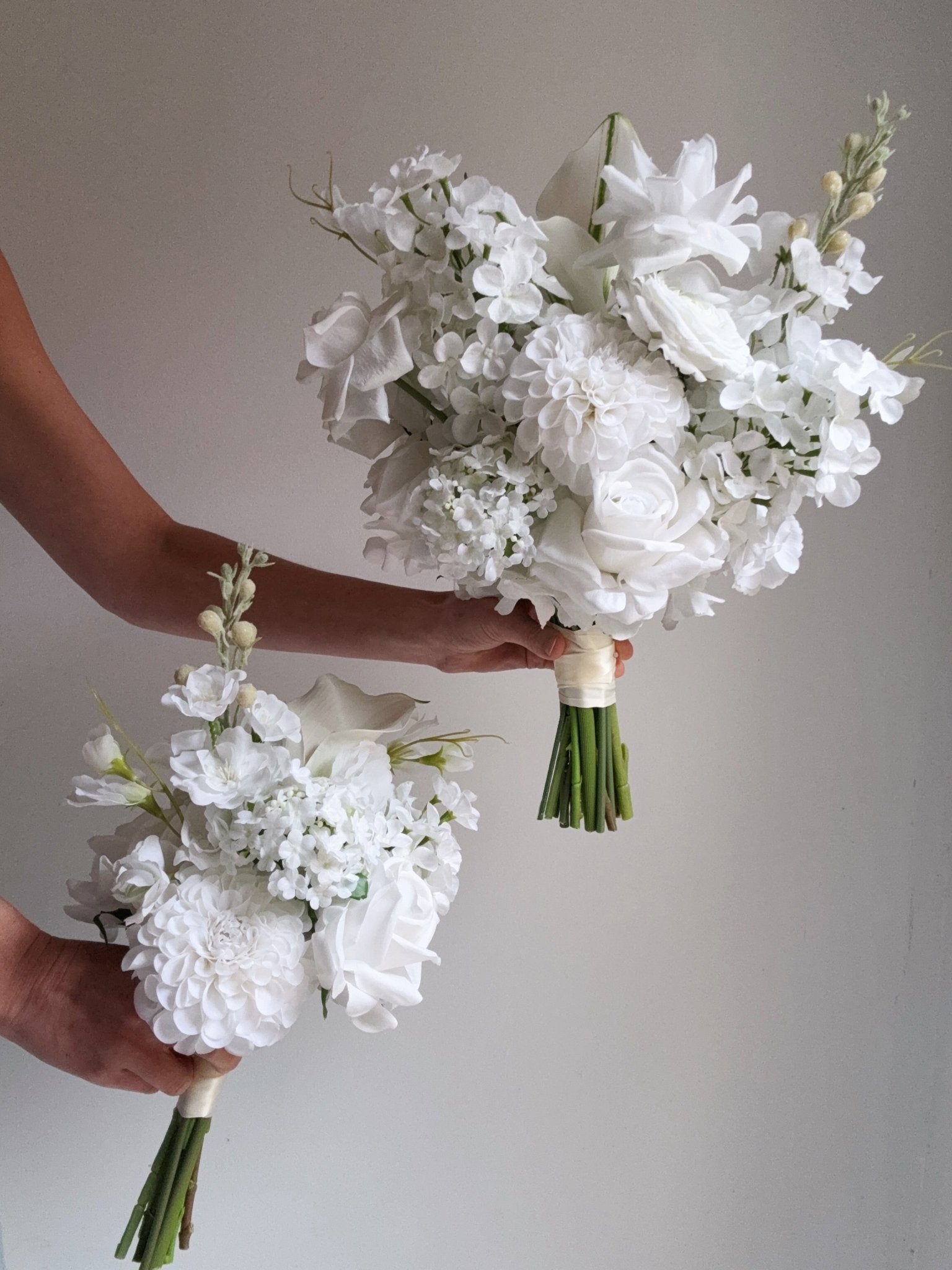 Sonder Wedding Bouquet - White Atelier - Premium Artificial Wedding Flowers by Sonder & Stone Boutique