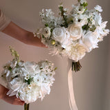 Sonder Wedding Bouquet - White Noise - Premium Artificial Wedding Flowers by Sonder & Stone Boutique
