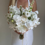 Sonder Wedding Bouquet - White Noise - Premium Artificial Wedding Flowers by Sonder & Stone Boutique
