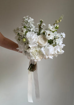 Sonder Wedding Bouquet - White Noise - Premium Artificial Wedding Flowers by Sonder & Stone Boutique