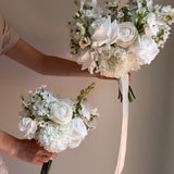 Sonder Wedding Bouquet - White Noise - Premium Artificial Wedding Flowers by Sonder & Stone Boutique