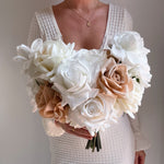 Artificial flowers Sonder Wedding Bouquet - White + Nude - Sonder + Stone Boutique
