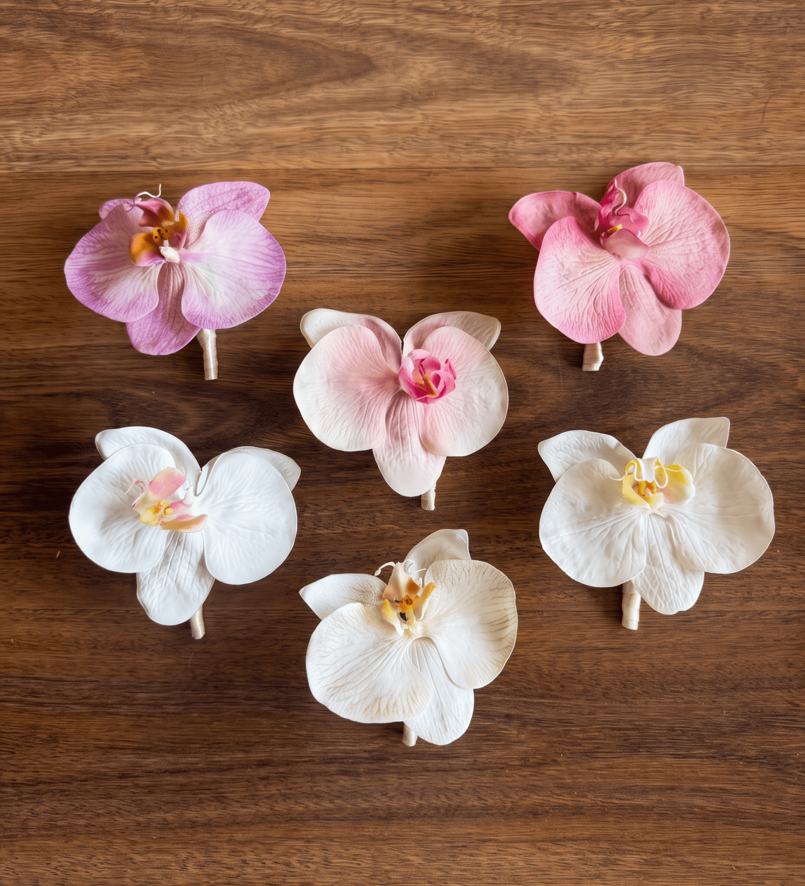 Sonder Wedding Buttonhole (real-touch orchid) - Premium Artificial Wedding Flowers by Sonder & Stone Boutique
