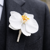 Sonder Wedding Buttonhole (real-touch orchid) - Premium Artificial Wedding Flowers by Sonder & Stone Boutique