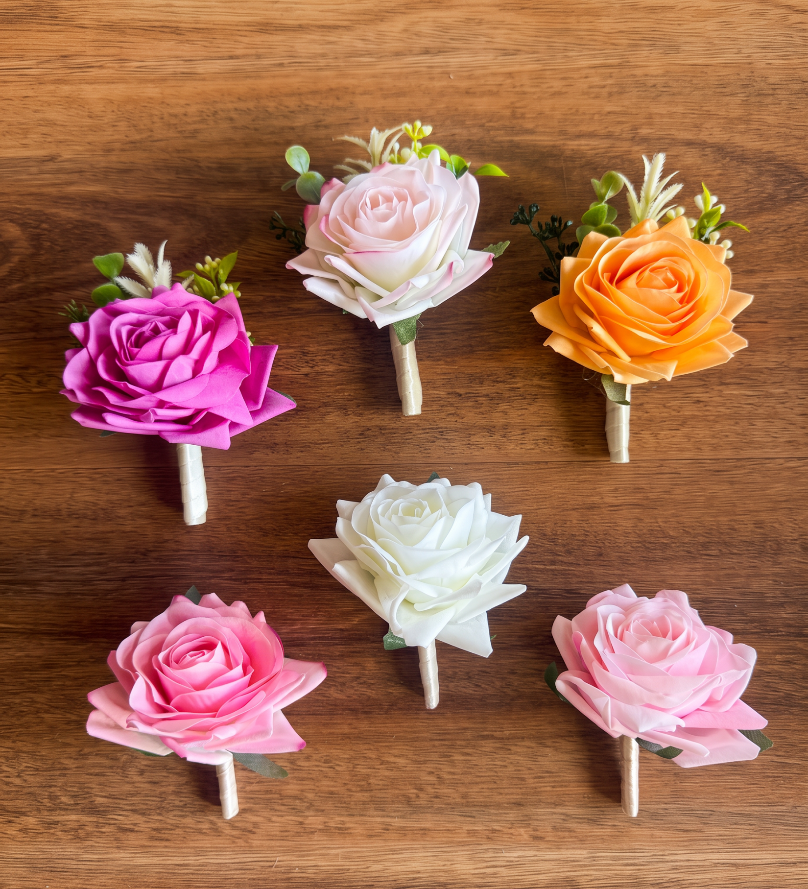 Sonder Wedding Buttonhole (real-touch rose) - Premium Artificial Wedding Flowers by Sonder & Stone Boutique