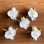 Sonder Wedding Buttonhole (tulip + orchid) - Premium Artificial Wedding Flowers by Sonder & Stone Boutique