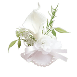 Sonder Wedding Buttonhole + Wrist Corsage (calla lily) - Premium Artificial Wedding Flowers by Sonder & Stone Boutique