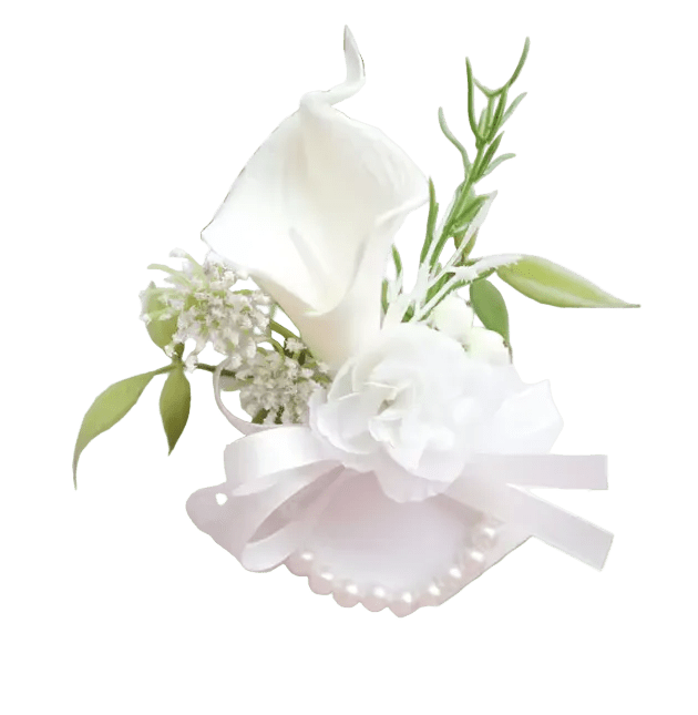 Sonder Wedding Buttonhole + Wrist Corsage (calla lily) - Premium Artificial Wedding Flowers by Sonder & Stone Boutique