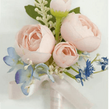 Sonder Wedding Buttonhole + Wrist Corsage (pastel muse) - Premium Artificial Wedding Flowers by Sonder & Stone Boutique