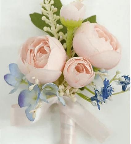 Sonder Wedding Buttonhole + Wrist Corsage (pastel muse) - Premium Artificial Wedding Flowers by Sonder & Stone Boutique