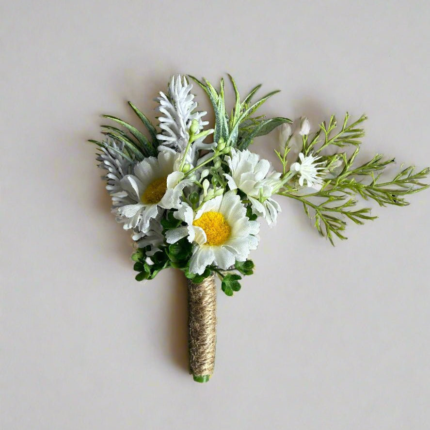 Artificial flowers Sonder Wedding Buttonholes (daisy mix) - Sonder + Stone Boutique