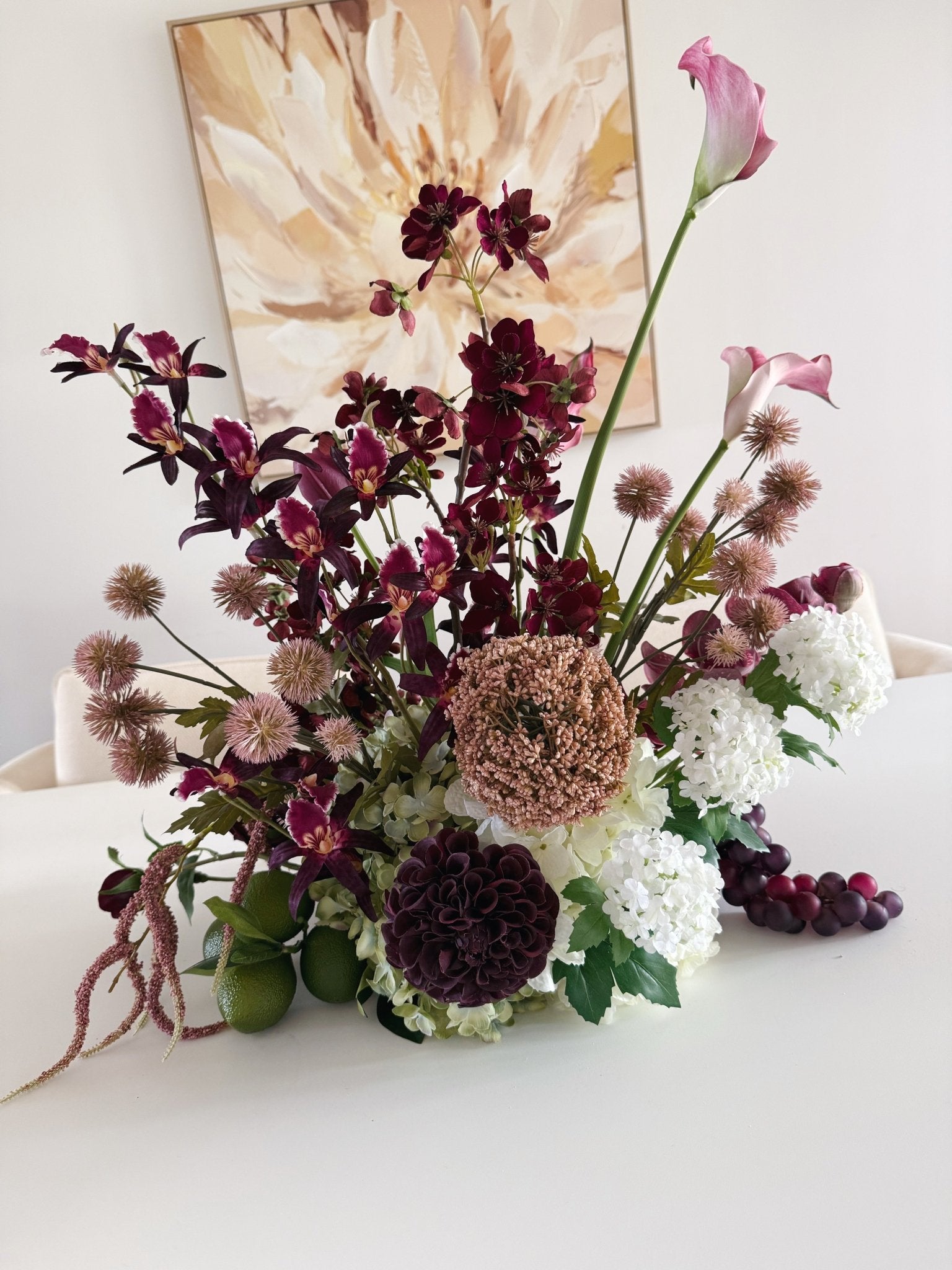 Sonder Wedding Centrepieces (360 Design 2) - Bordeaux Collection (Limited Edition) - Premium Artificial Wedding Flowers by Sonder & Stone Boutique