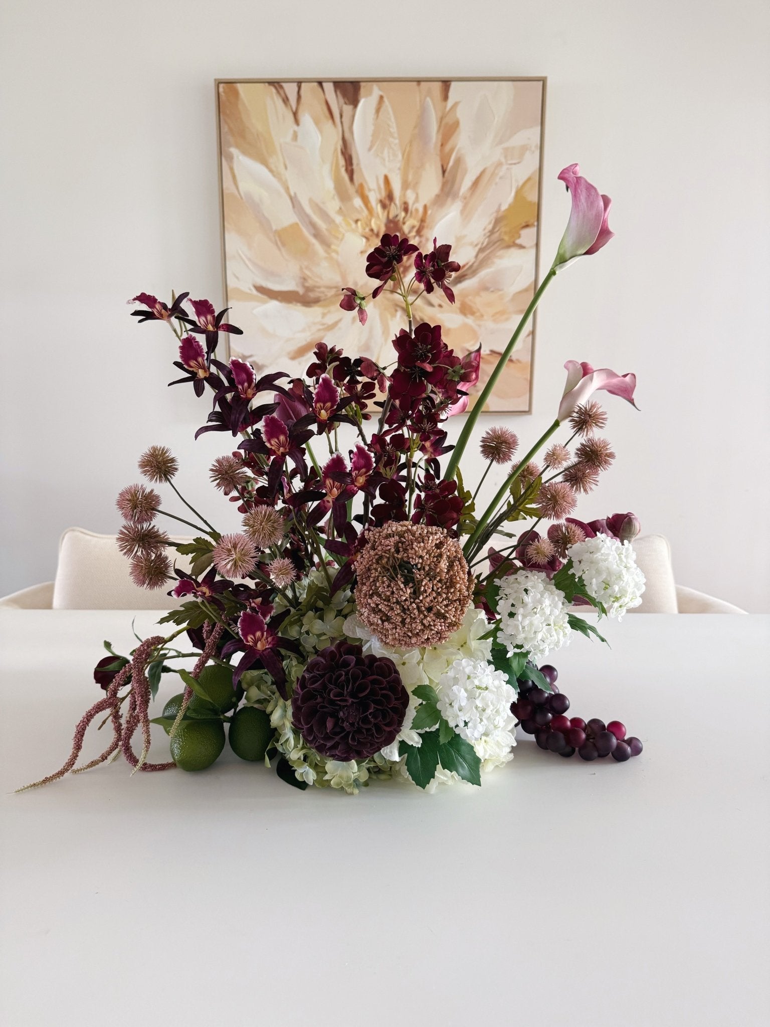 Sonder Wedding Centrepieces (360 Design 2) - Bordeaux Collection (Limited Edition) - Premium Artificial Wedding Flowers by Sonder & Stone Boutique