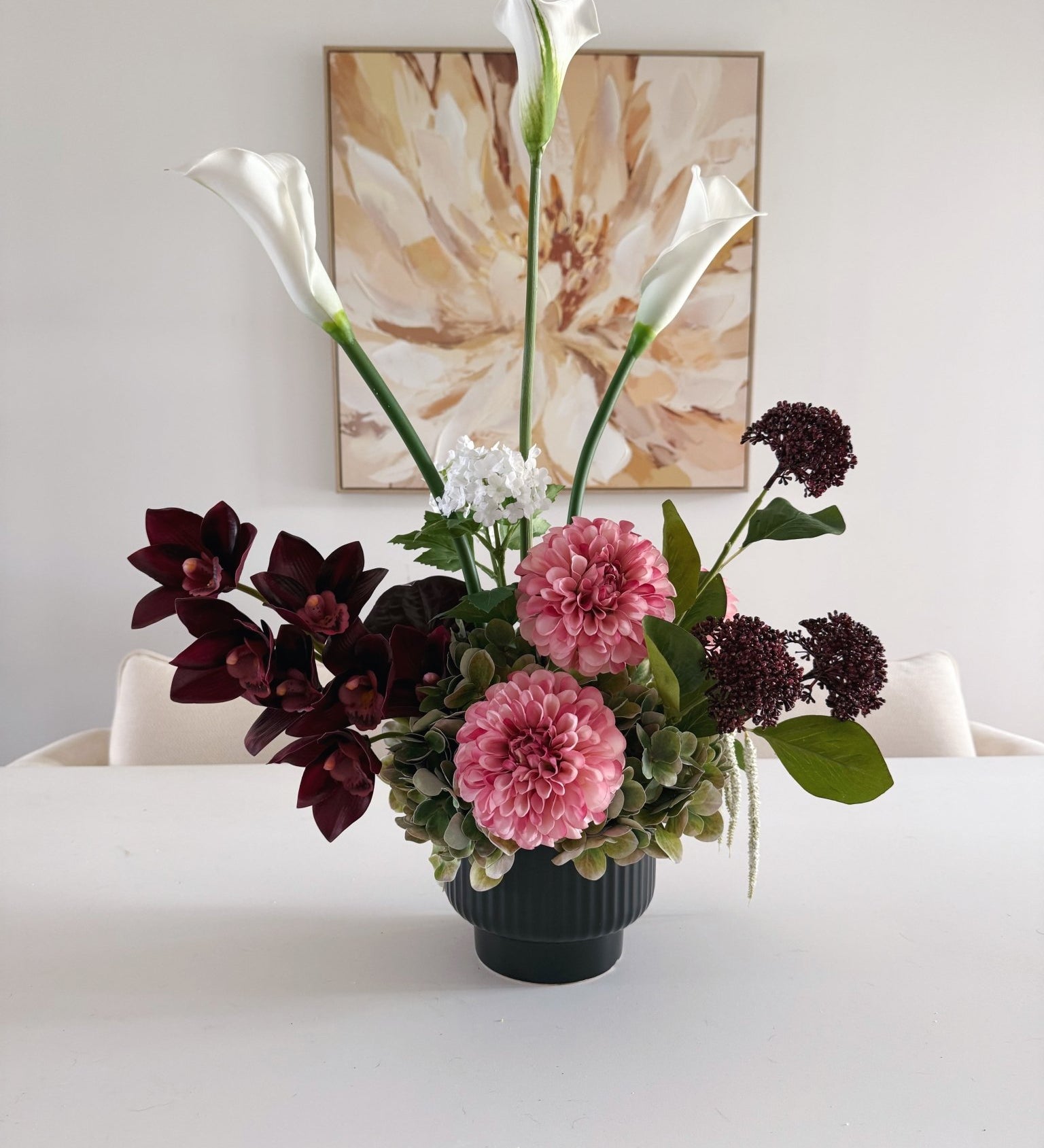 Sonder Wedding Centrepieces (360 Design) - Bordeaux Collection (Limited Edition) - Premium Artificial Wedding Flowers by Sonder & Stone Boutique