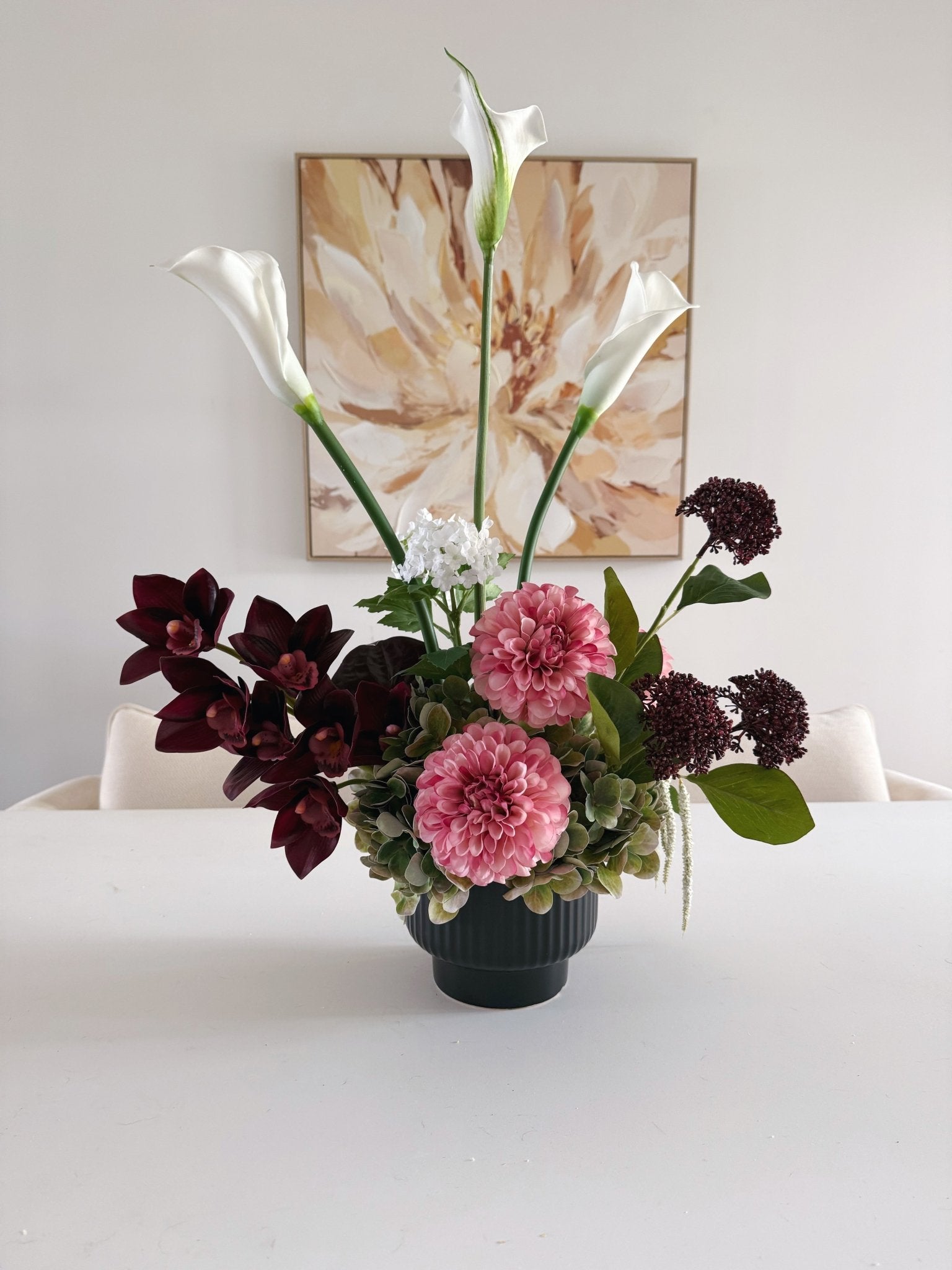 Sonder Wedding Centrepieces (360 Design) - Bordeaux Collection (Limited Edition) - Premium Artificial Wedding Flowers by Sonder & Stone Boutique