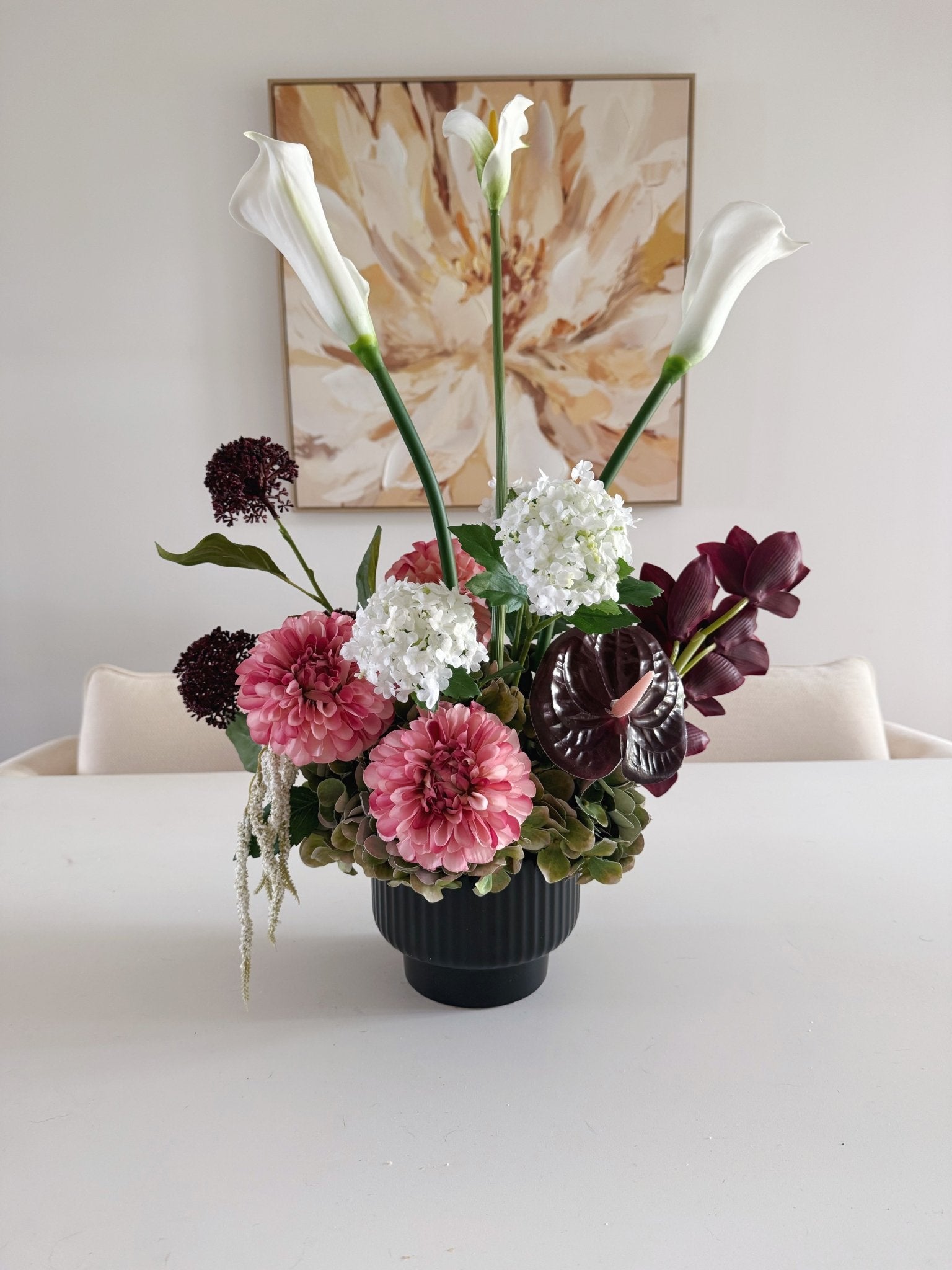 Sonder Wedding Centrepieces (360 Design) - Bordeaux Collection (Limited Edition) - Premium Artificial Wedding Flowers by Sonder & Stone Boutique