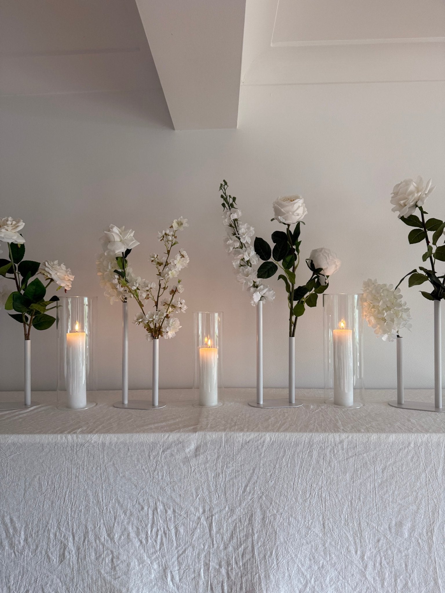 Sonder Wedding Custom Bud Vase Packs (Premium Metal Tube Styles) - Premium Artificial Wedding Flowers by Sonder & Stone Boutique