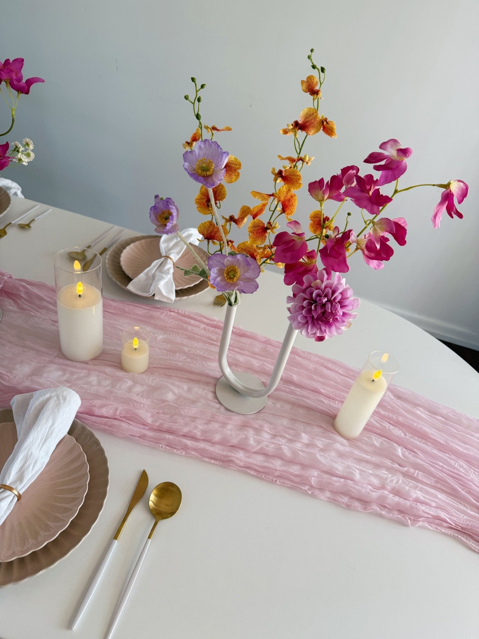 Sonder Wedding Custom Bud Vase Packs (Premium Metal Tube Styles) - Premium Artificial Wedding Flowers by Sonder & Stone Boutique