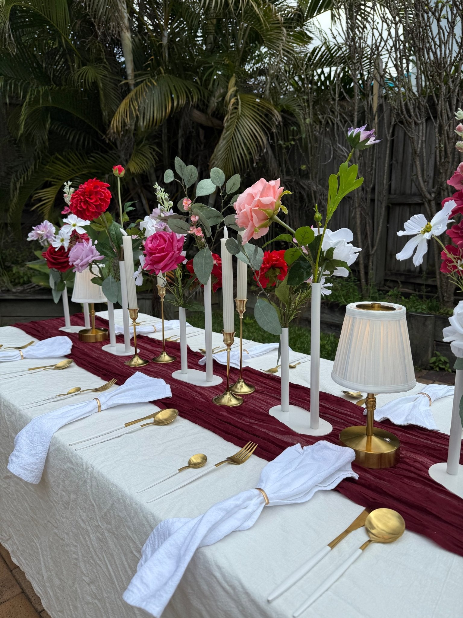 Sonder Wedding Custom Bud Vase Packs (Premium Metal Tube Styles) - Premium Artificial Wedding Flowers by Sonder & Stone Boutique