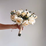 Artificial flowers Wedding Bouquet - Champagne Rose - Sonder + Stone Boutique