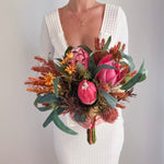 Artificial flowers Wedding Bouquet - Native Burgundy Mix - Sonder + Stone Boutique
