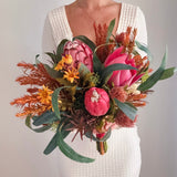 Artificial flowers Wedding Bouquet - Native Burgundy Mix - Sonder + Stone Boutique